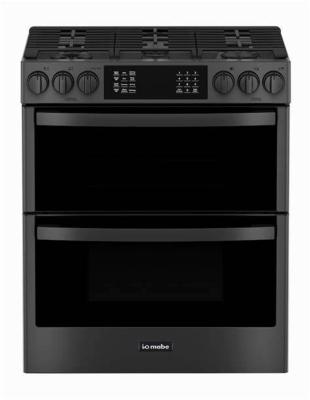 Estufa Gas de Piso 30" (76 cm) Marca: IO Mabe Modelo: IO950TS0 Color: Black Stainless Steel 