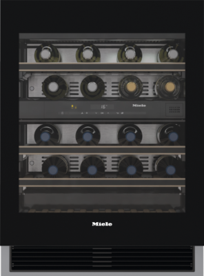 Cava de Vinos  24" (60 cm) Marca: MIELE Modelo: KWT 6322 UG Color: Puerta de cristal 