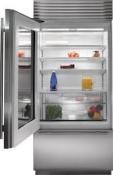 Refrigerador con Puerta de Vidrio (All Refrigerator) Panelable 36" (90 cm) Marca: Subzero, Modelo: BI-36RG/O ($11,289.12 USD).