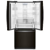 Refrigerador French Door 30" (76 cm) Marca: Whirlpool Modelo: MWRF140SWHV Color: Negro Inoxidable