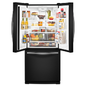 Refrigerador French Door 30" (76 cm) Marca: Whirlpool Modelo: MWRF220SEHV Color: Negro Inoxidable