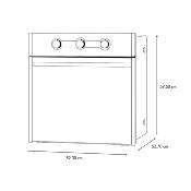 Horno Eléctrico  Empotrable 24" (60 cm) Marca: IO Mabe Modelo: IO6056HEWI1 Color:  Negro (2025 08) 