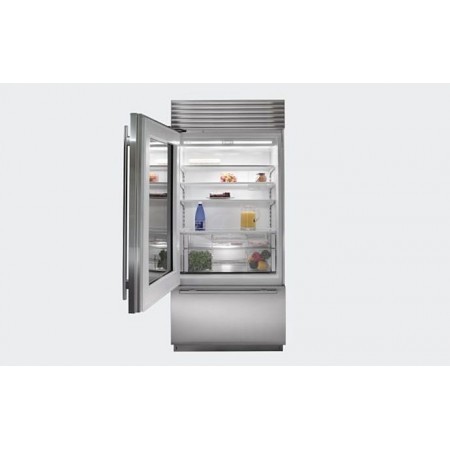 Refrigerador Bottom Mount con Puerta de Vidrio 30" (76 cm) Marca: Subzero  Modelo: BI-30UG/S Color: Acero Inoxidable ($15,872.28 USD).