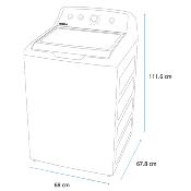Lavadora Automática 28" (70 cm) Marca: Mabe Modelo: LMA72215WDAB0 Color: Diamond Gray 