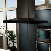 Campana Hood Isla 36" (90 cm) Marca: KitchenAid Modelo: KVIB606DBS Color: Negro Inoxidable