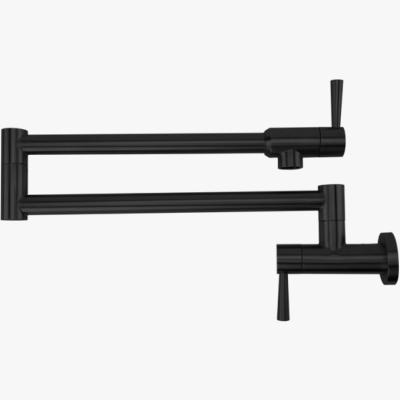 Monomando tipo Pot Filler (para llenar Ollas de Cocina) Montaje a Pared Marca: ECLIPSE Modelo: EK55 NG, Color: Negro ($177 USD)