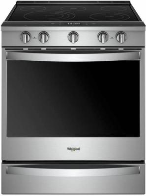 Estufa Eléctrica Slide In 30" (76 cm) Marca: Whirlpool Modelo: WEE750H0HZColor: Acero Inoxidable