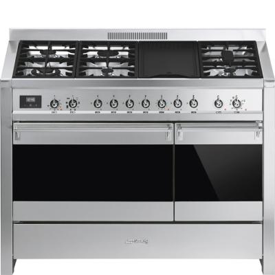 Estufa Profesional Piso 48" (120 cm) Marca: Smeg Modelo: A3-81 Color: Acero Inoxidable