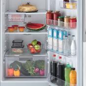 Refrigerador 28" (70 cm) Marca: Mabe Modelo: RMS510IFMRP0 Color: Negro Inoxidable