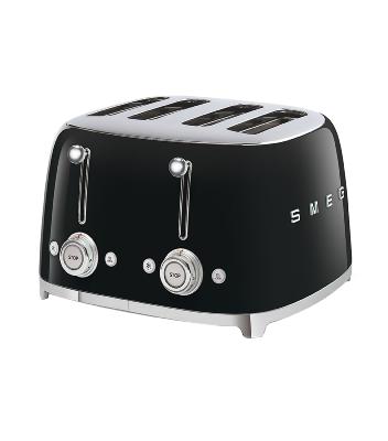 Tostador 4 Rebanadas Marca: Smeg Modelo: TSF03BLUS Color: Negro