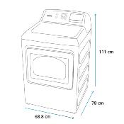 Secadora Eléctrica 28" (70 cm) Marca: Mabe Modelo: DME17R8MSDBP1 Color: Gris Metálico