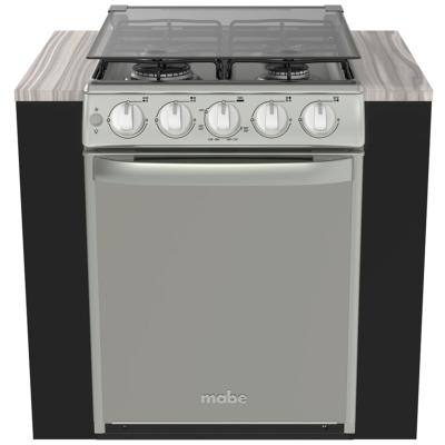 Estufa Gas Empotrable tipo Cassette 20" (51 cm) Marca: Mabe Modelo: EMC5044CAIS0 Color: Plata Mercury