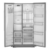 Refrigerador Duplex Side By Side Empotrable 30" (76 cm) Marca: KitchenAid Modelo: KRSC703HPS Color: Acero Inoxidable