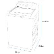 Lavadora Automática 28" (70 cm) Marca: Mabe Modelo: LMX79114WBAB0 Color: Blanco