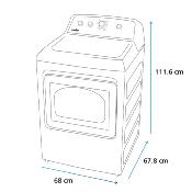 Lavadora Automática 28" (70 cm) Marca: Mabe Modelo: LMP75205WDAB0 Color: Diamond Gray 