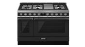 Estufa Profesional Piso 48" (120 cm) Marca: Smeg Modelo: CPF48UGMAN Color: Negro