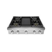 Parrilla Gas Profesional 36" (90 cm) Marca: Thermador Modelo: PCG364WD Color: Acero Inoxidable ($8,931 USD)(10 2025).