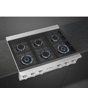 Parrilla Gas Profesional 36" (90 cm) Marca: Smeg Modelo: RTU366GX Color: Acero Inoxidable