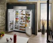 Refrigerador Duplex Side By Side Empotrable 48" (120 cm) Marca: KitchenAid Modelo: KBSD608ESS Color: Acero Inoxidable