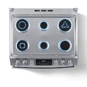 Estufa de piso para Empotrar 30" (76 cm) Marca: Mabe Modelo: EMH7616DATMSX0 Color: Acero Inoxidable 
