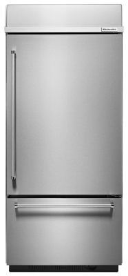 Refrigerador Bottom Mount Empotrable 36" (90 cm) Marca: KitchenAid Modelo: KBBR306ESS Color: Acero Inoxidable