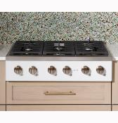 Parrilla Gas Profesional 36" (90cm ) Marca: Cafe Modelo: CGU366P2TS1 Color: Acero Inoxidable ($3,199 USD)