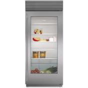 Refrigerador con Puerta de Vidrio (All Refrigerator) Panelable 36" (90 cm) Marca: Subzero, Modelo: BI-36RG/O ($11,289.12 USD).