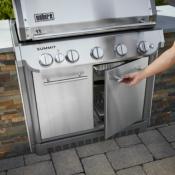 Asador Empotrable de Gas LP / GN de Exterior de 41" (104 cm) Marca: Weber Modelo: SB38 S Color: Acero Inoxidable