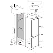 Refrigerador con Congelador Bottom Mount Panelable 60cm Marca: Whirlpool, Modelo: WHC18T521STWC, Color Blanco para Panelar: 