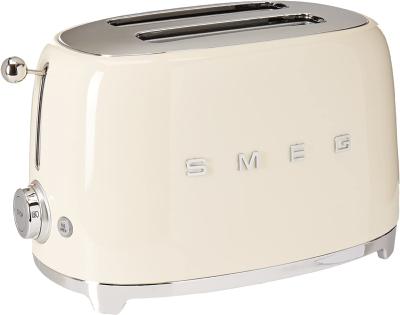 Tostador 2 Rebanadas Marca: Smeg Modelo: TSF01CRUS Color: Crema