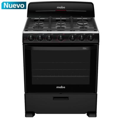 Estufa de piso 30" (76 cm) Marca: Mabe Modelo: EM7658BFIN1 Color: Negro