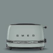 Tostador 2 Rebanadas Marca: Smeg x Porsche Modelo: TSF01PCGUS Color: Shade Green (10 2025)