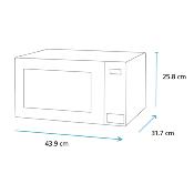 Microondas 16" (44 cm) Marca: Mabe Modelo: HMM07BR Color: Blanco