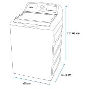 Lavadora Automática 28" (70 cm) Marca: Mabe Modelo: LMH70211WBAB0 Color: Blanco