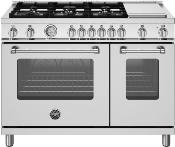 Estufa Gas Master 48" (120 cm) MASTER SERIES Marca: Bertazzoni Modelo: MAS486GGASXVLP Color: Acero Inoxidable ($11,470 USD) (09 2025)