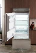 Refrigerador Bottom Mount con Puerta de Vidrio Panelable 30" (76 cm) Marca: Subzero  Modelo: BI-30UG/O ($14,182.16 USD).