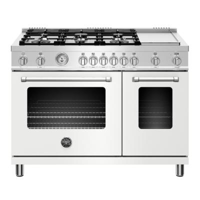 Estufa Gas Master 48" (120 cm) Marca: Bertazzoni Modelo: MAST486GGASBIE Color: Blanco ($12,151 USD)