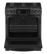 Estufa Gas de Piso 30" (76 cm) Marca: IO Mabe Modelo: IO940TS0 Color: Black Stainless Steel 