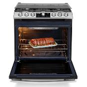 Estufa de piso 30" (76 cm) Marca: Mabe Modelo: EMH7613DATSS0 Color: Silver