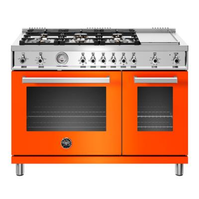 Estufa Gas Profesional 48" (120 cm) Marca: Bertazzoni Modelo: PROF486GGASART Color: Naranja ($13,784 USD)