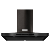 Campana de Pared tipo T Invertida 36"  (90 cm) Marca: KitchenAid Modelo: KVWB606HBS Color: Negro Inoxidable