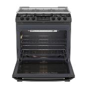 Estufa de piso 30" (76 cm) Marca: Mabe Modelo: EMH7614DATBS0 Color: Black Slate 
