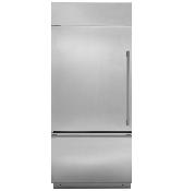 Refrigerador Bottom Freezer 36" (90 cm) Marca: Monogram Modelo: ZICS360NNLH Color: Acero Inoxidable ($17,129 USD).