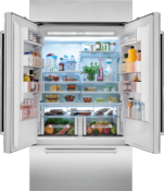 Refrigerador Bottom Mount French Door 42" (105 cm) Marca: Subzero, Modelo: BI-42UFD/S Color: Acero Inoxidable ($17,050.84 USD).