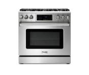 Estufa Gas NAT Profesional 36" (90 cm) Marca: THOR Modelo: TRG3601 Color: Acero Inoxidable (2025 08) 