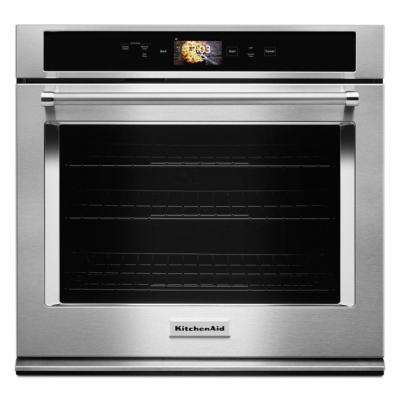 Horno Eléctrico Convección 30" (76 cm) Marca: KitchenAid Modelo: CKOSE900HSS Color: Acero Inoxidable