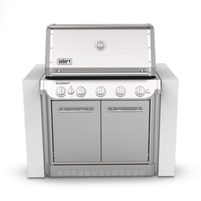 Asador Empotrable de Gas LP / GN de Exterior de 41" (104 cm) Marca: Weber Modelo: SB38 S Color: Acero Inoxidable
