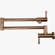 Monomando tipo Pot Filler (para llenar Ollas de Cocina) Montaje a Pared Marca: ECLIPSE Modelo: EK55 Color: Bronze ($177 USD)