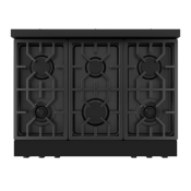 Estufa Gas NAT Profesional 36" (90 cm) Marca: THOR Modelo: RSG36B Color: Acero Inoxidable (2025 08) 