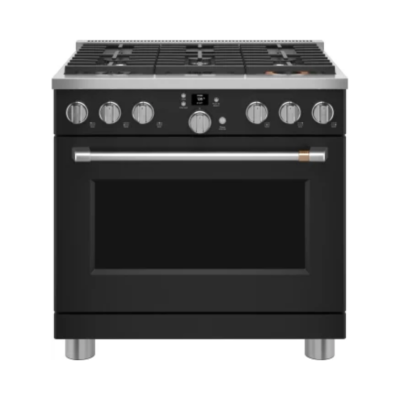 Estufa Profesional "All Gas" 36" (90 cm) Marca: Cafe Modelo: CGY366P3TD1 Color: Acero Inoxidable & Negro ($6,399 USD) (09 2025)